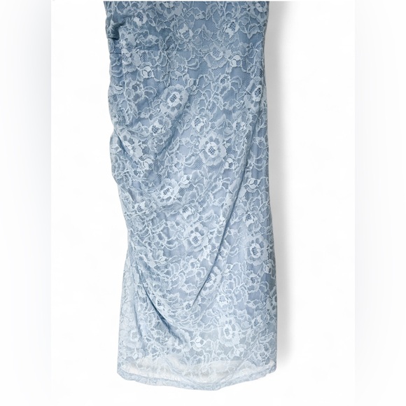 Anthropologie The Maya Ruched Cowl-Neck Dress: Lace Edition Blue Women’s - Large - Picture 13 of 16